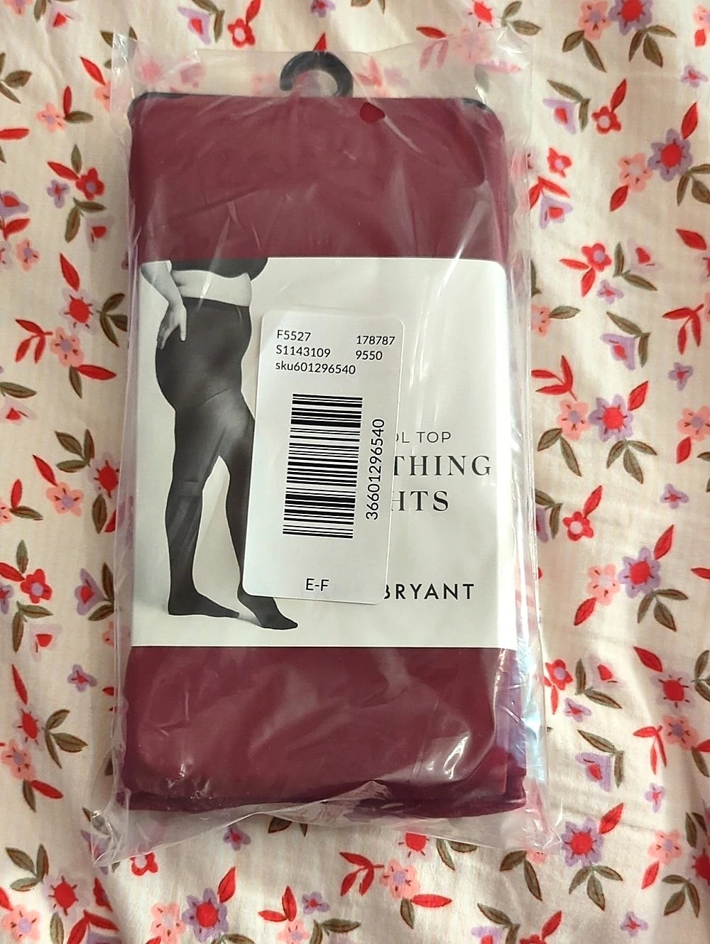 Lane Bryant Tights in Burgundy E-F NWT Smoothing Control Top